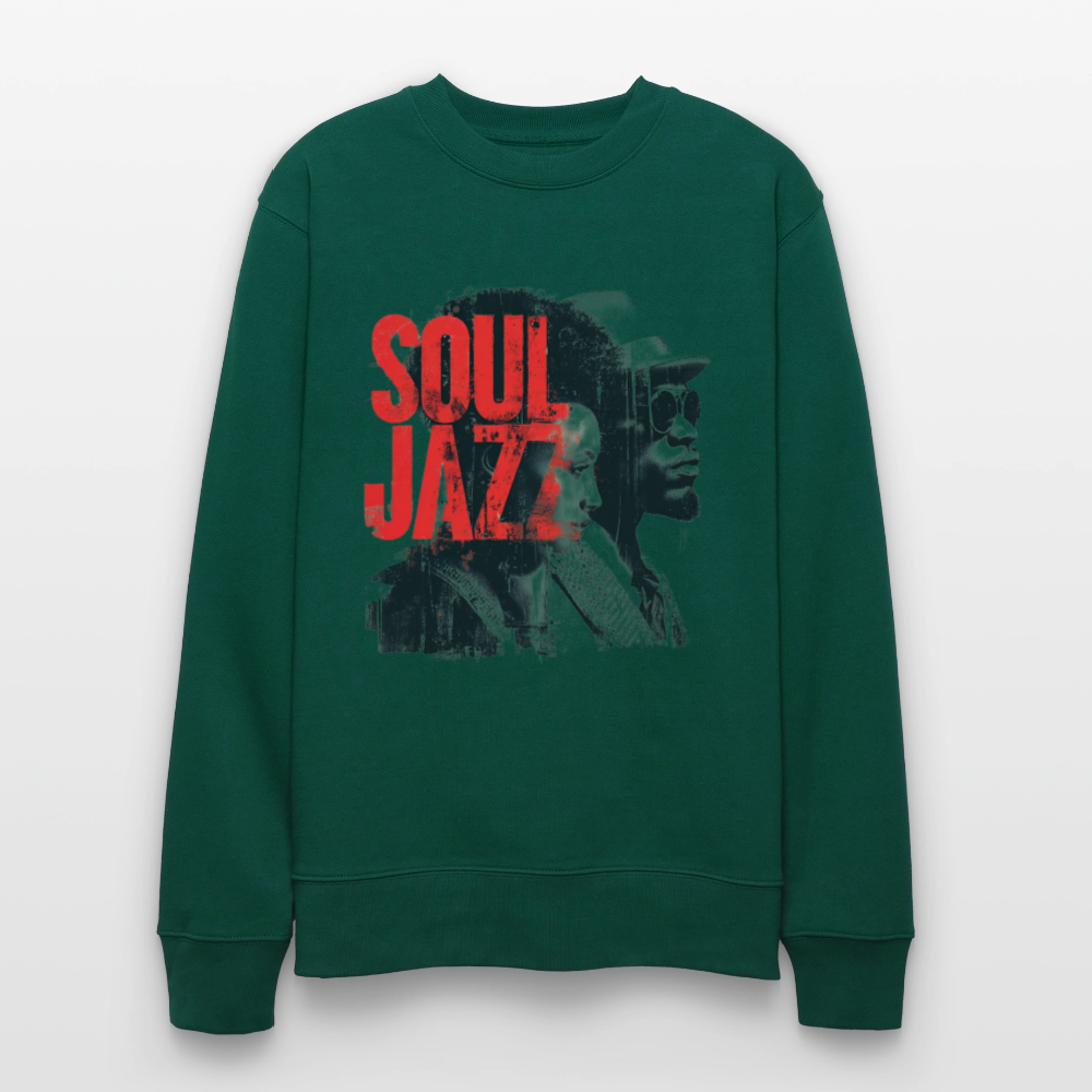 The Essence of Soul Jazz, Ekologisk sweatshirt CHANGER unisex från Stanley/Stella - skogsgrön