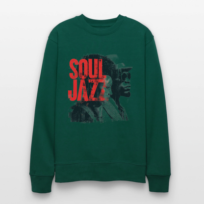 The Essence of Soul Jazz, Ekologisk sweatshirt CHANGER unisex från Stanley/Stella - skogsgrön