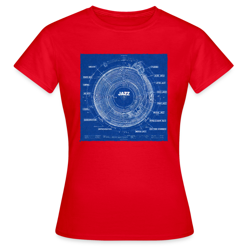 Kind of Blueprint, T-shirt dam - röd