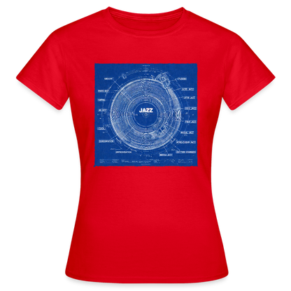 Kind of Blueprint, T-shirt dam - röd