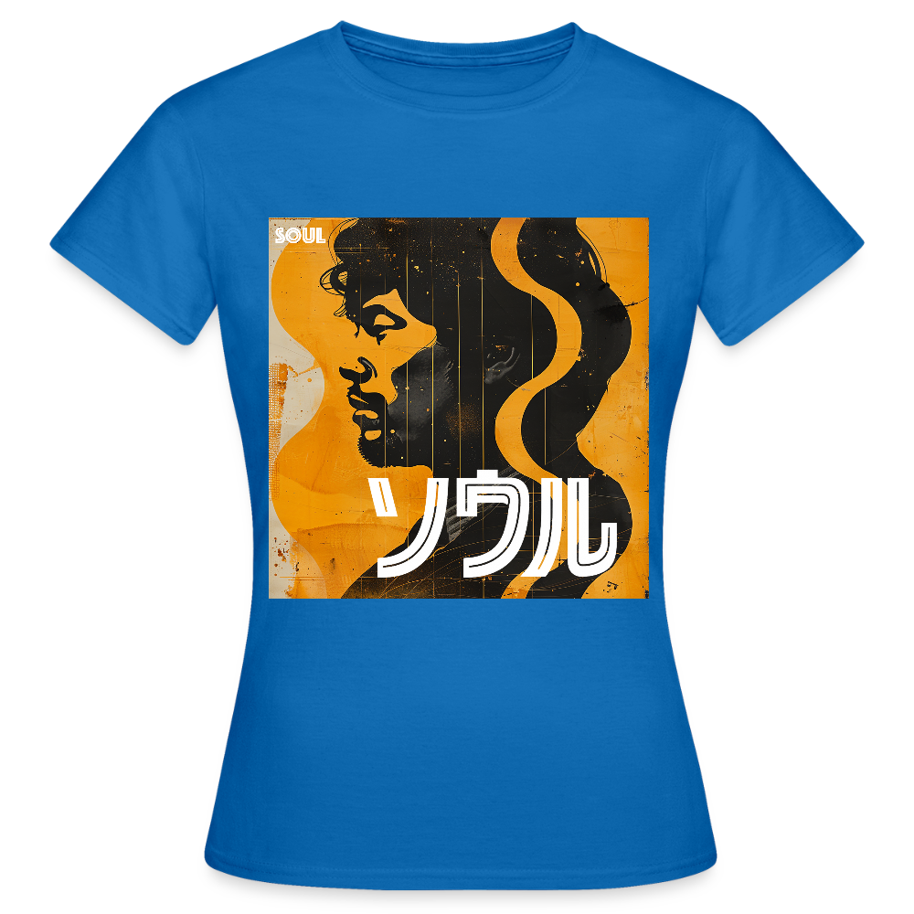 Nippon Grooves, T-shirt dam - royalblå