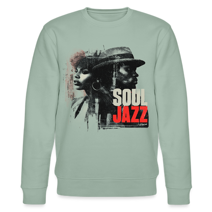 Soul Jazz Experience, Ekologisk sweatshirt CHANGER unisex från Stanley/Stella - ljus grågrön