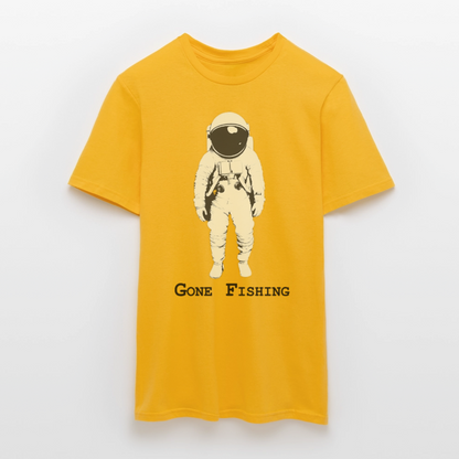 Drifting Beyond – Gone Fishing, T-shirt herr - gul