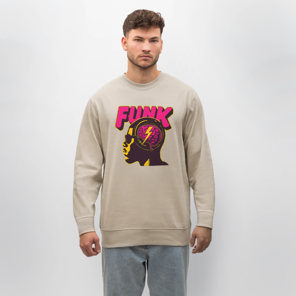 Funk Head, Ekologisk sweatshirt CHANGER unisex från Stanley/Stella - beige