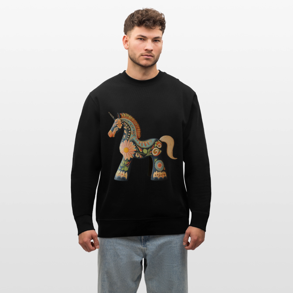 Färger av magi, Ekologisk sweatshirt CHANGER unisex från Stanley/Stella - svart