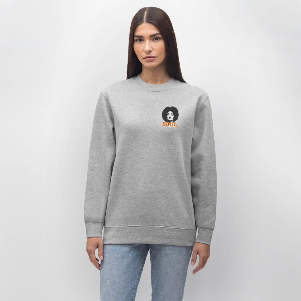 SOUL PWR, Ekologisk sweatshirt CHANGER unisex från Stanley/Stella - gråmelerad