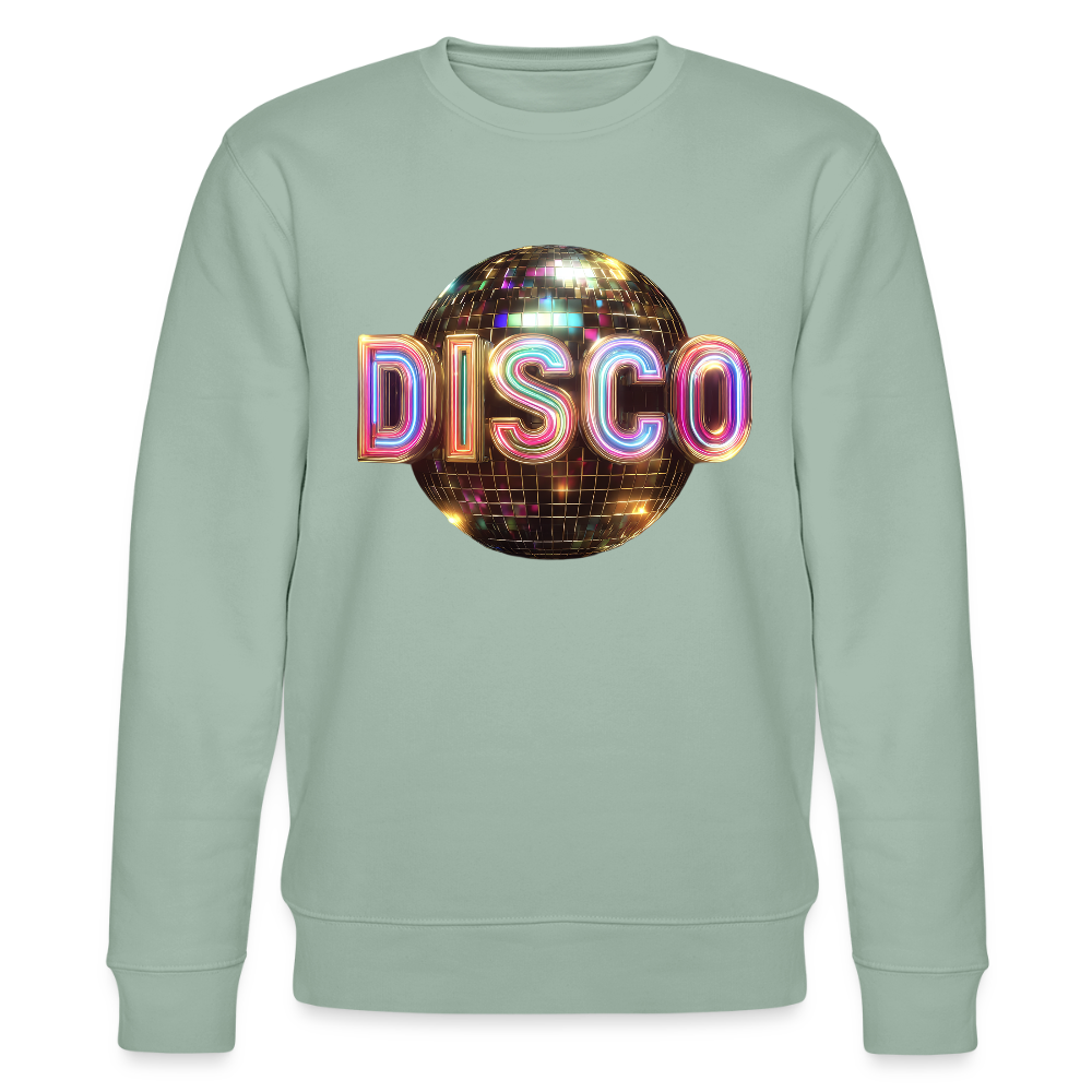 Disco Dreamscape, Ekologisk sweatshirt CHANGER unisex från Stanley/Stella - ljus grågrön