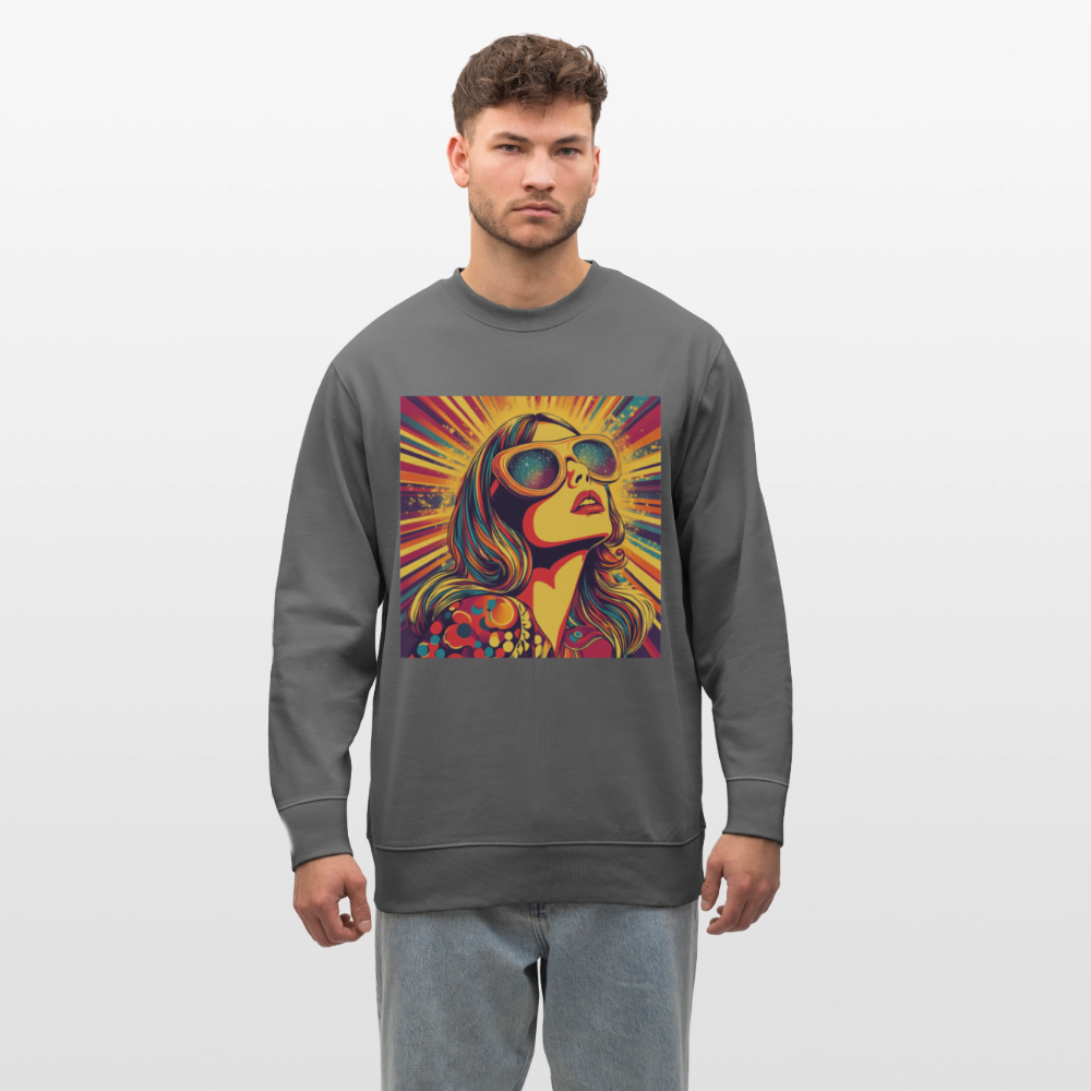 Disco Fever, Ekologisk sweatshirt CHANGER unisex från Stanley/Stella - kolgrå