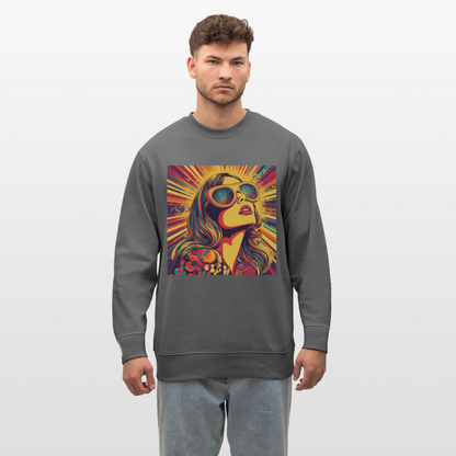 Disco Fever, Ekologisk sweatshirt CHANGER unisex från Stanley/Stella - kolgrå