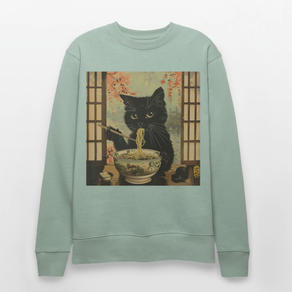 Ramenkatt, Ekologisk sweatshirt CHANGER unisex från Stanley/Stella - ljus grågrön