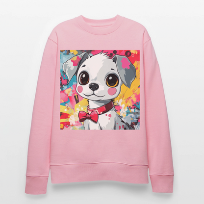 En vän eller fiende?, Ekologisk sweatshirt CHANGER unisex från Stanley/Stella - ljusrosa