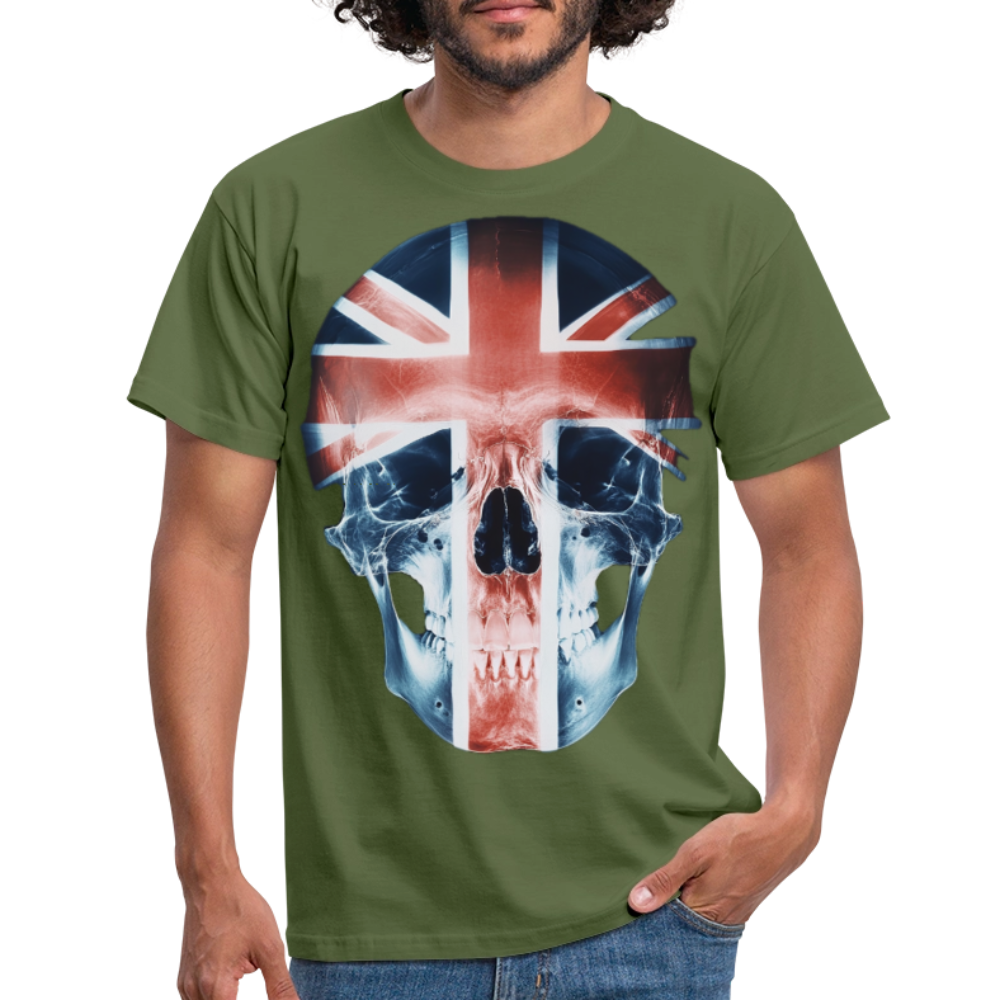 God Save the Skull, T-shirt herr - Militärgrön