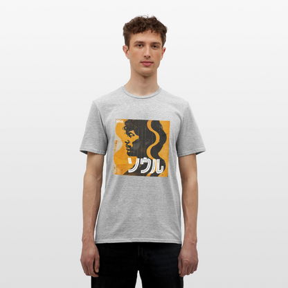 Nippon Grooves, T-shirt unisex - gråmelerad