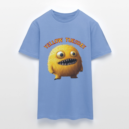 Yellow Tuesday – Funky, Not Blue, T-shirt herr - carolina blue