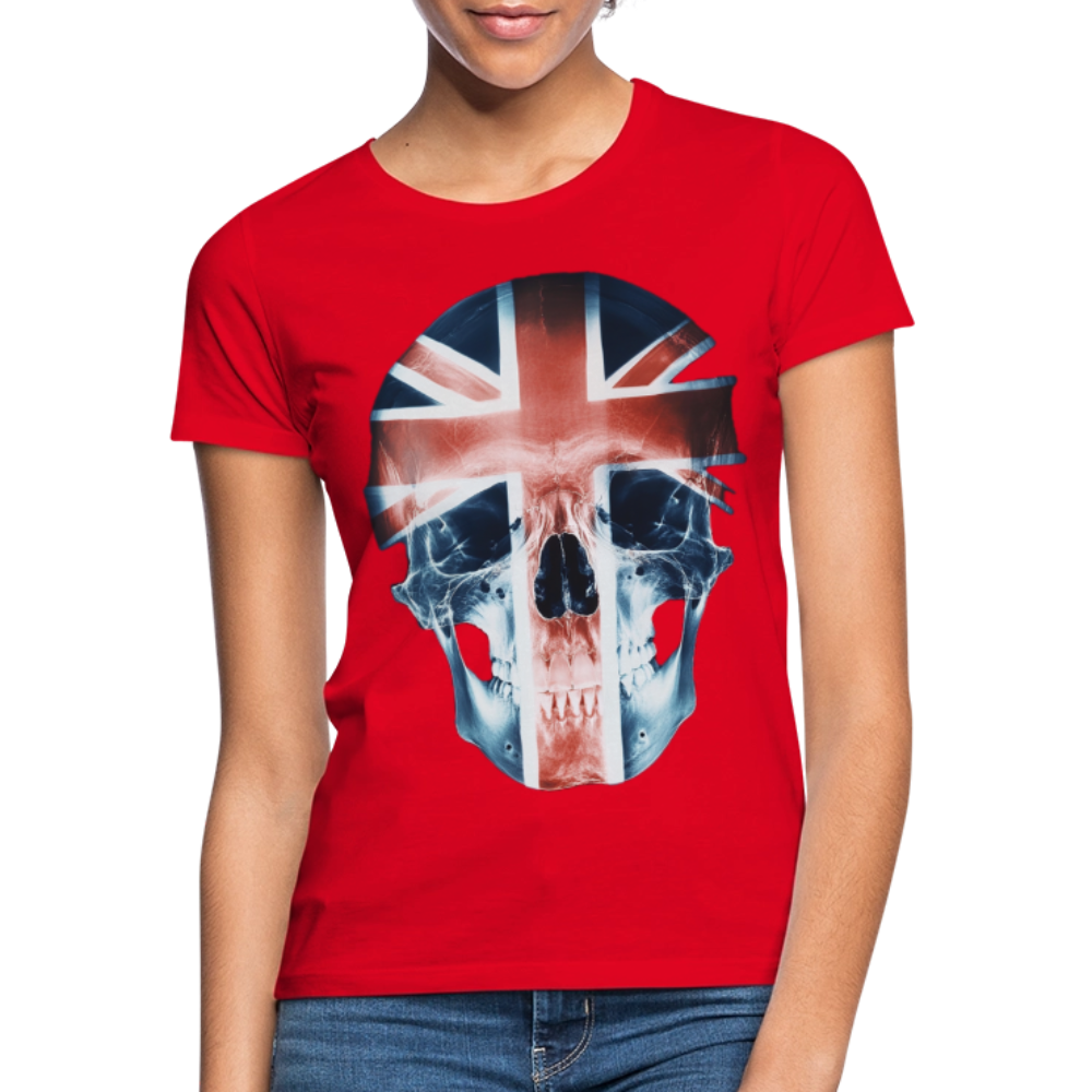 God Save the Skull, T-shirt dam - röd