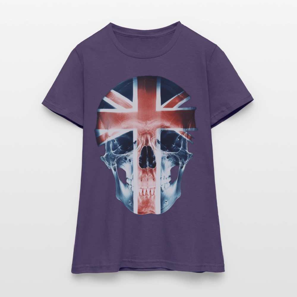 God Save the Skull, T-shirt dam - mörklila