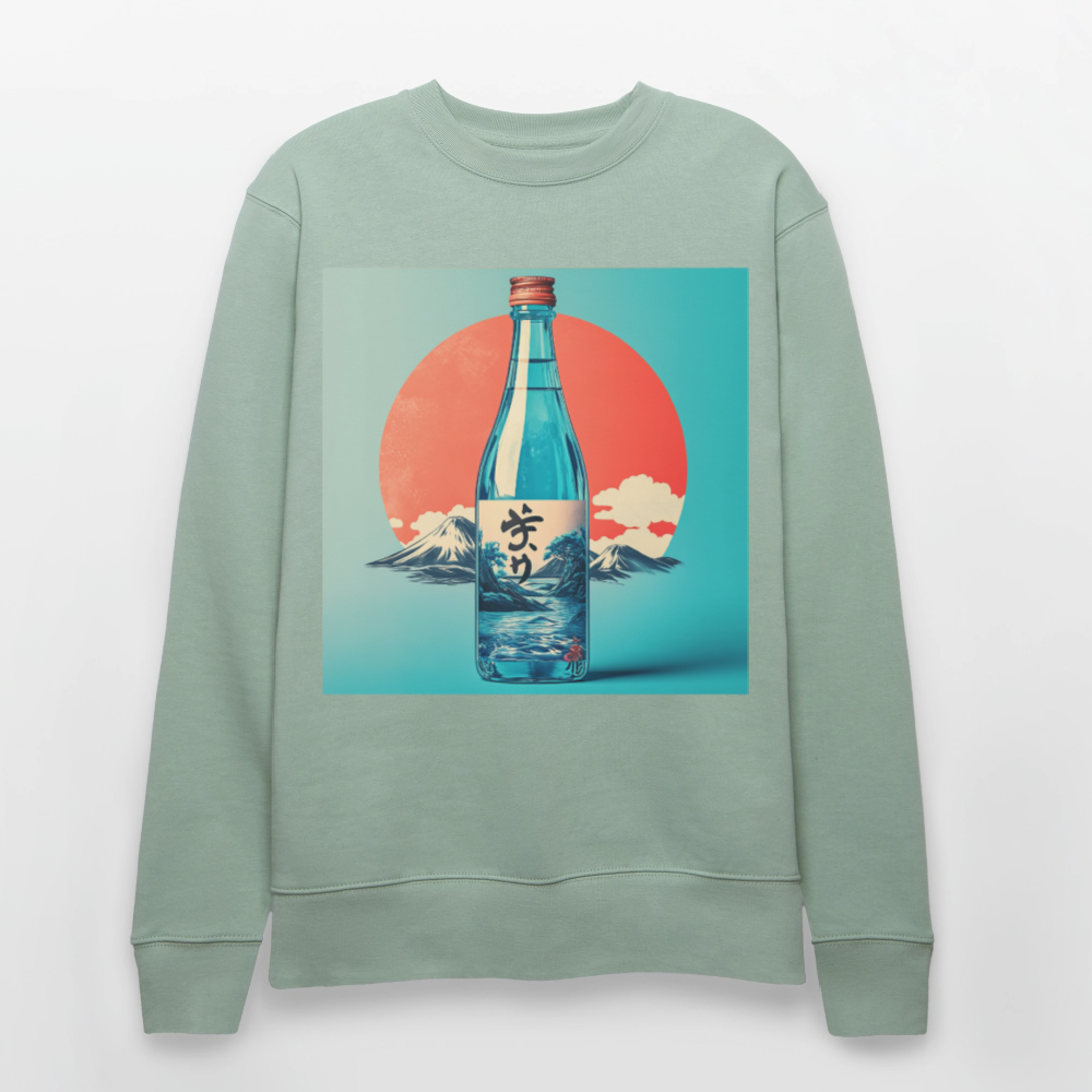 Stillhet i glas, Ekologisk sweatshirt CHANGER unisex från Stanley/Stella - ljus grågrön