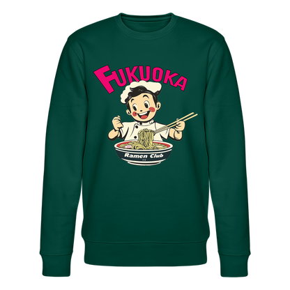 Fukuoka Ramen Club, Ekologisk sweatshirt CHANGER unisex från Stanley/Stella - skogsgrön