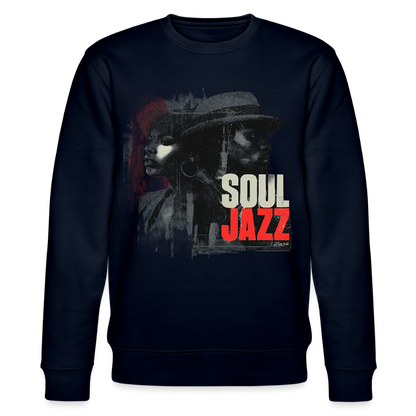 Soul Jazz Experience, Ekologisk sweatshirt CHANGER unisex från Stanley/Stella - marinblått