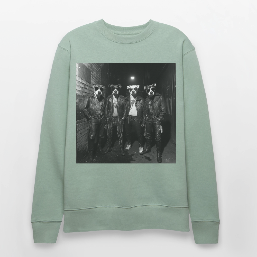 Barking Riot, Ekologisk sweatshirt CHANGER unisex från Stanley/Stella - ljus grågrön