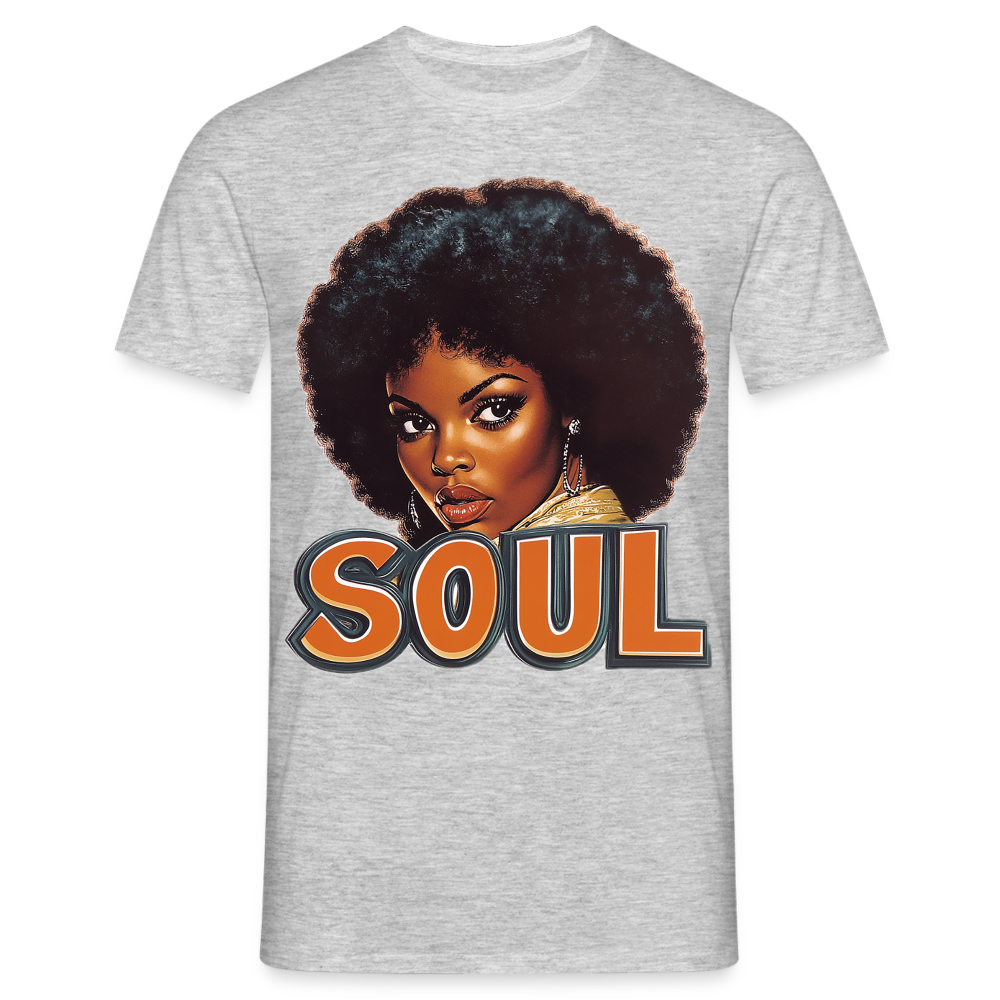 Soulful Vibes, T-shirt herr - gråmelerad