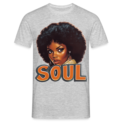 Soulful Vibes, T-shirt herr - gråmelerad