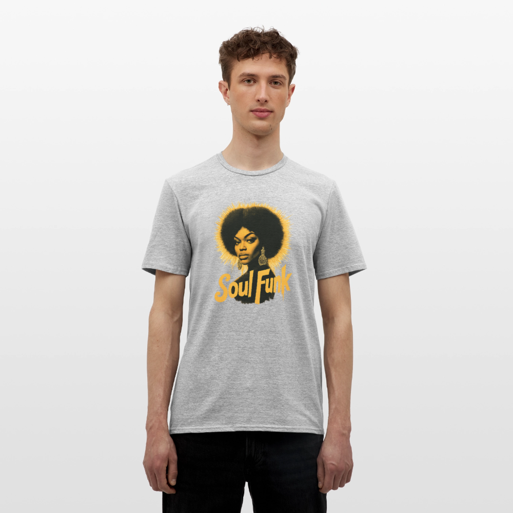 Soul Funk, T-shirt herr - gråmelerad