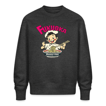 Fukuoka Ramen Club, Ekologisk oversizetröja RADDER unisex från Stanley/Stella - mörkgråmelerad