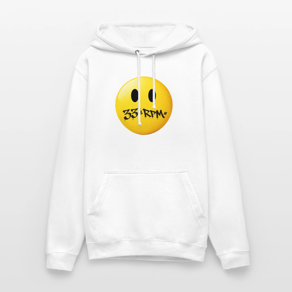 Turntable Grin, Luvtröja unisex - vit