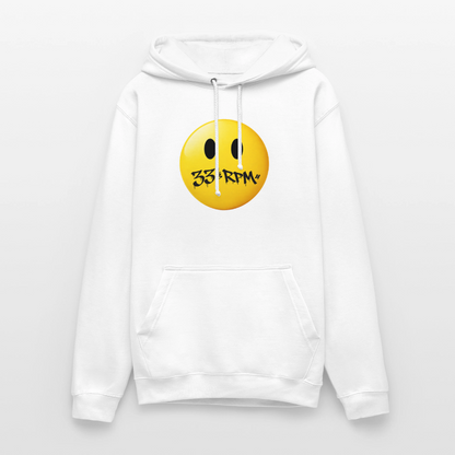 Turntable Grin, Luvtröja unisex - vit