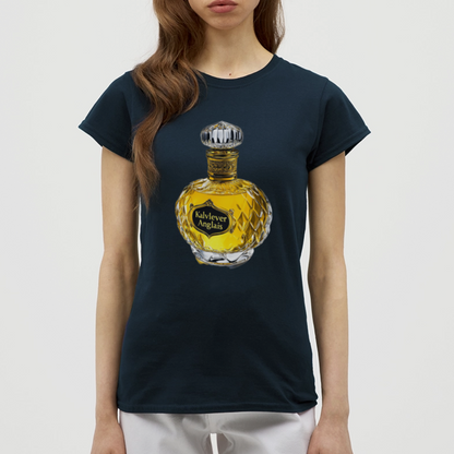 Eau de Perfume, T-shirt dam - marinblå