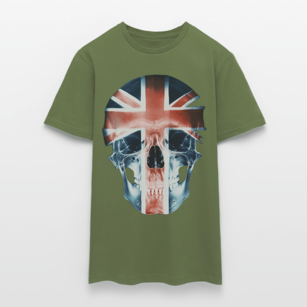 God Save the Skull, T-shirt herr - Militärgrön