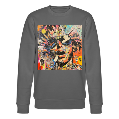 Cosmic Soul Groove, Ekologisk sweatshirt CHANGER unisex från Stanley/Stella - kolgrå