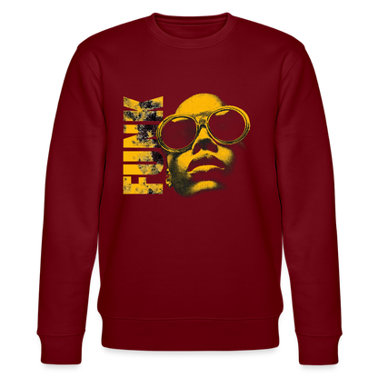 Funk Eternal, Ekologisk sweatshirt CHANGER unisex från Stanley/Stella - vinröd