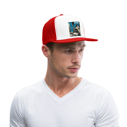 Push It Bebop, Trucker Cap - vit/röd