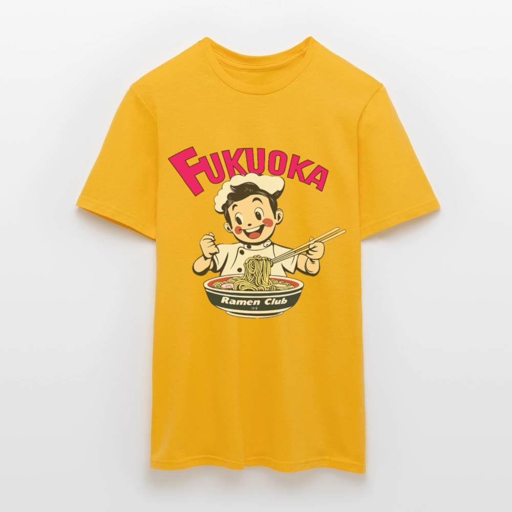 Fukuoka Ramen Club, T-shirt herr - gul