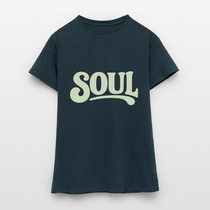 All About Soul, T-shirt dam - marinblå