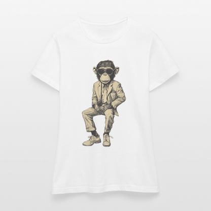 Mod Monkey, T-shirt dam - vit