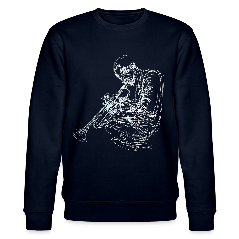 Contours of Jazz, Ekologisk sweatshirt CHANGER unisex från Stanley/Stella - marinblått