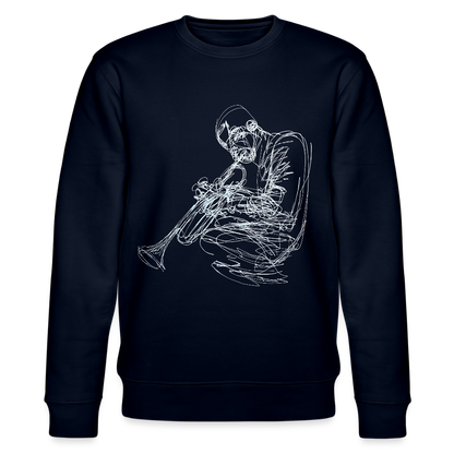 Contours of Jazz, Ekologisk sweatshirt CHANGER unisex från Stanley/Stella - marinblått
