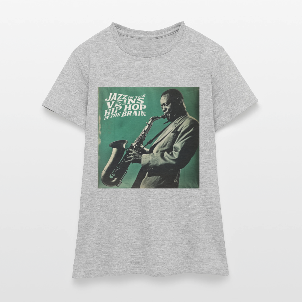 Groove in the Mind, T-shirt dam - gråmelerad