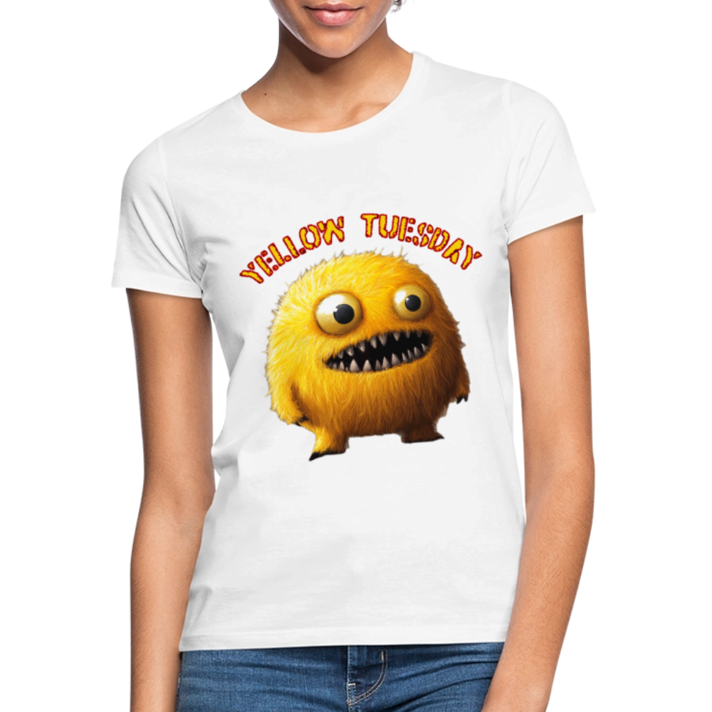 Yellow Tuesday – Funky, Not Blue, T-shirt dam - vit