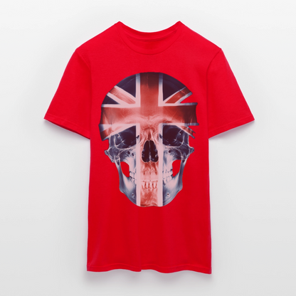 God Save the Skull, T-shirt herr - röd