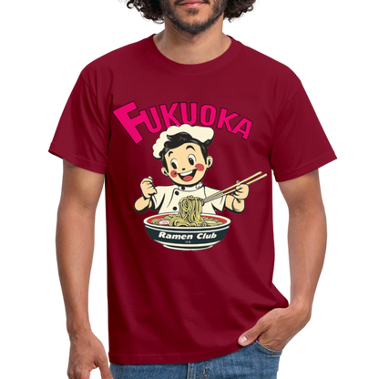 Fukuoka Ramen Club, T-shirt herr - tegelröd