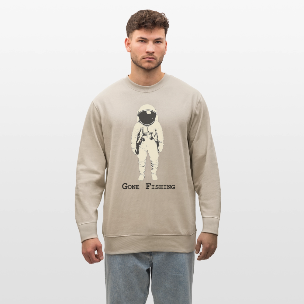 Drifting Beyond – Gone Fishing, Ekologisk sweatshirt CHANGER unisex från Stanley/Stella - beige