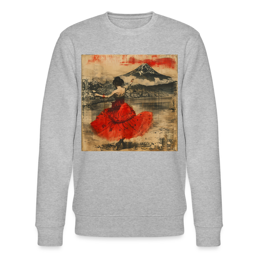 Flamenco i Solens Land, Ekologisk sweatshirt CHANGER unisex från Stanley/Stella - gråmelerad