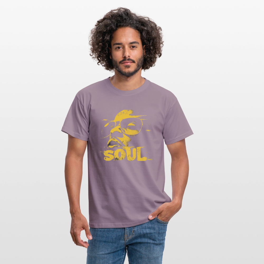 Funky Soul, T-shirt herr - lilagrå 