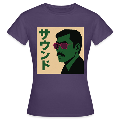 Nippon Sound, T-shirt dam - mörklila