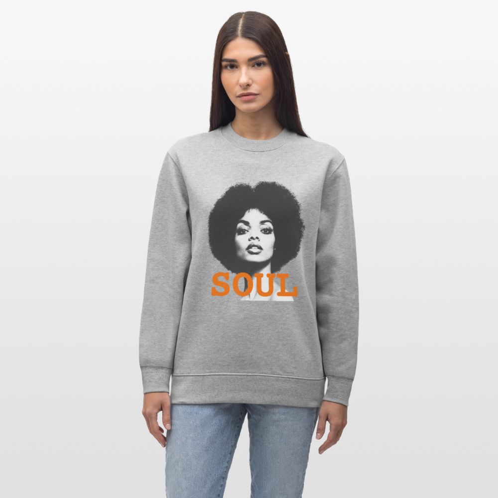 Soul PWR, Ekologisk sweatshirt CHANGER unisex från Stanley/Stella - gråmelerad