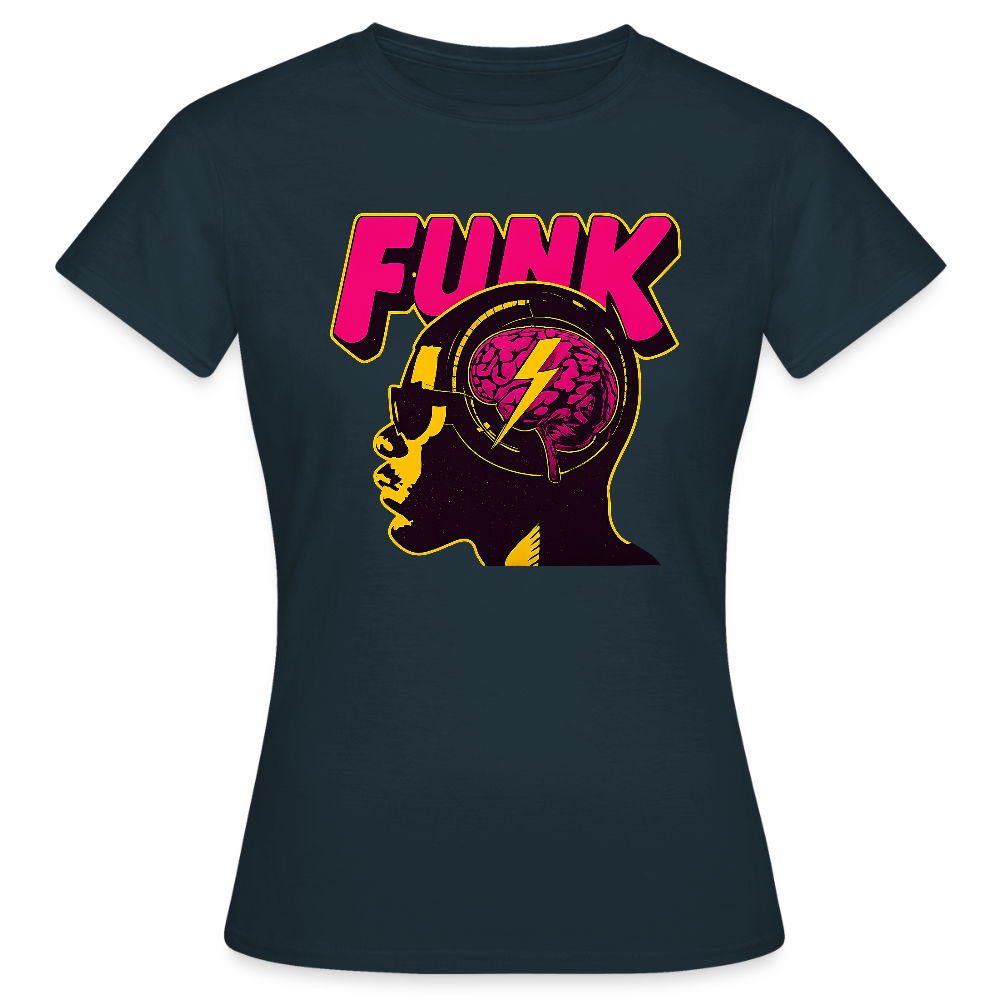 Funk Head, T-shirt dam - marinblå